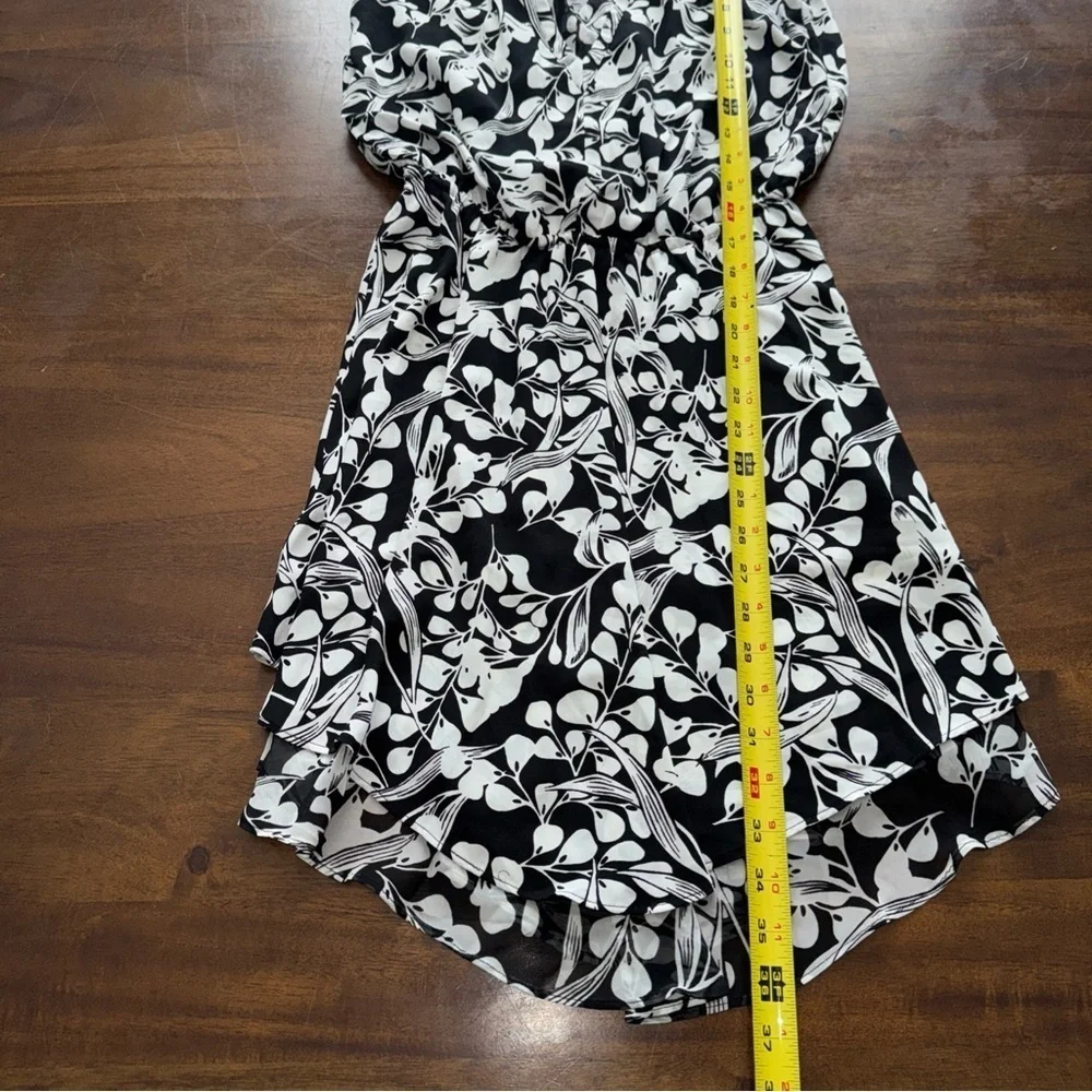 White House Black Market Floral Layered Sleeveless V-neck Mini Dress 00 - Picture 11 of 16